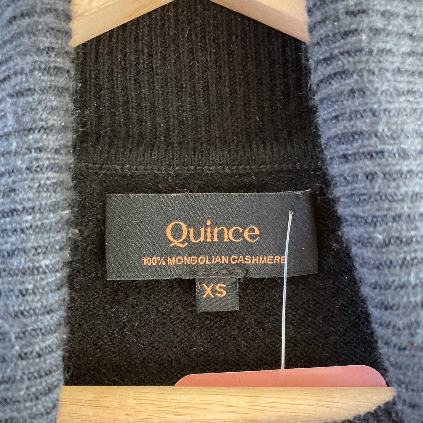 XS - Quince Black Turtleneck 100% Mongolian Cashmere Womens Sweater 0104RM