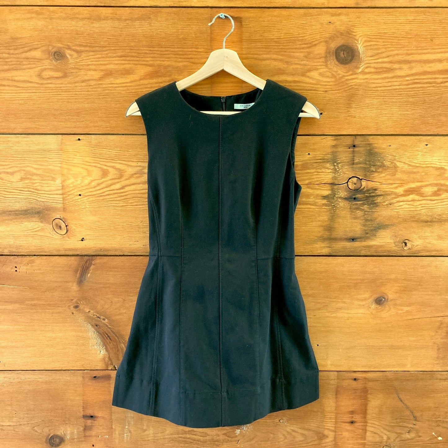 MM Lafleur Black Sleeveless Tie Waist Tunic Side Split Dress - Size 6 - 0204AB