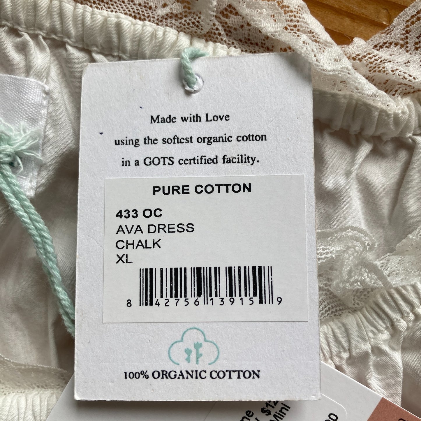 XL - Morgan Lane Chalk White NEW $128 Pure Cotton Ava Mini Dress 0416JW