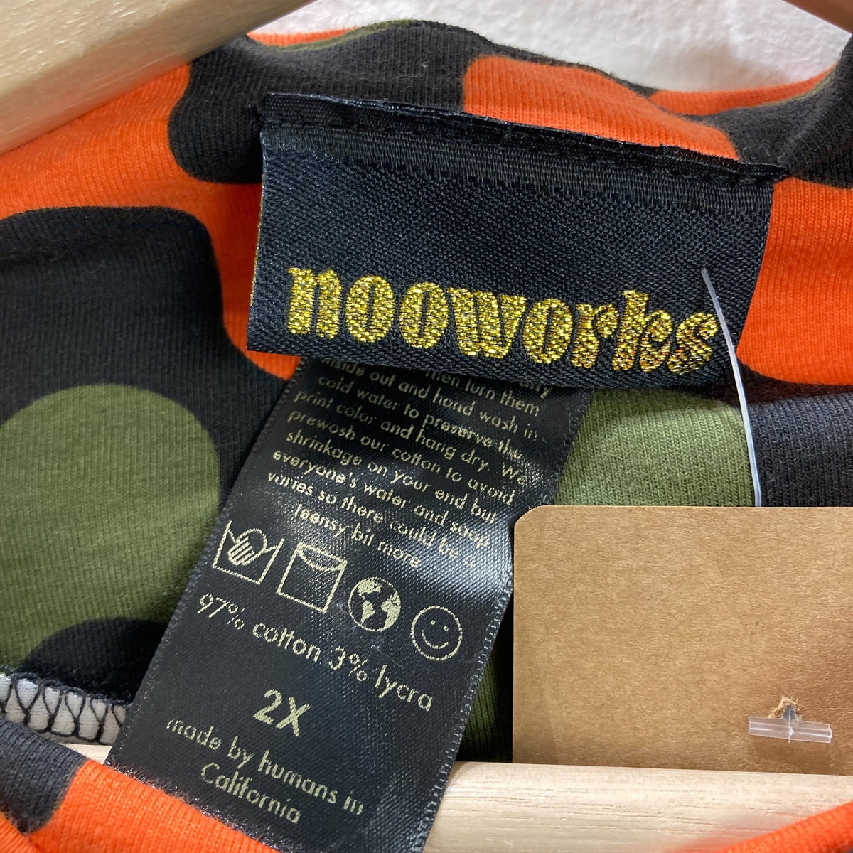 Nooworks x Molly Fitzpatrick Black Wavy Ditto Patterned Dress - Size 2X - 0430RM