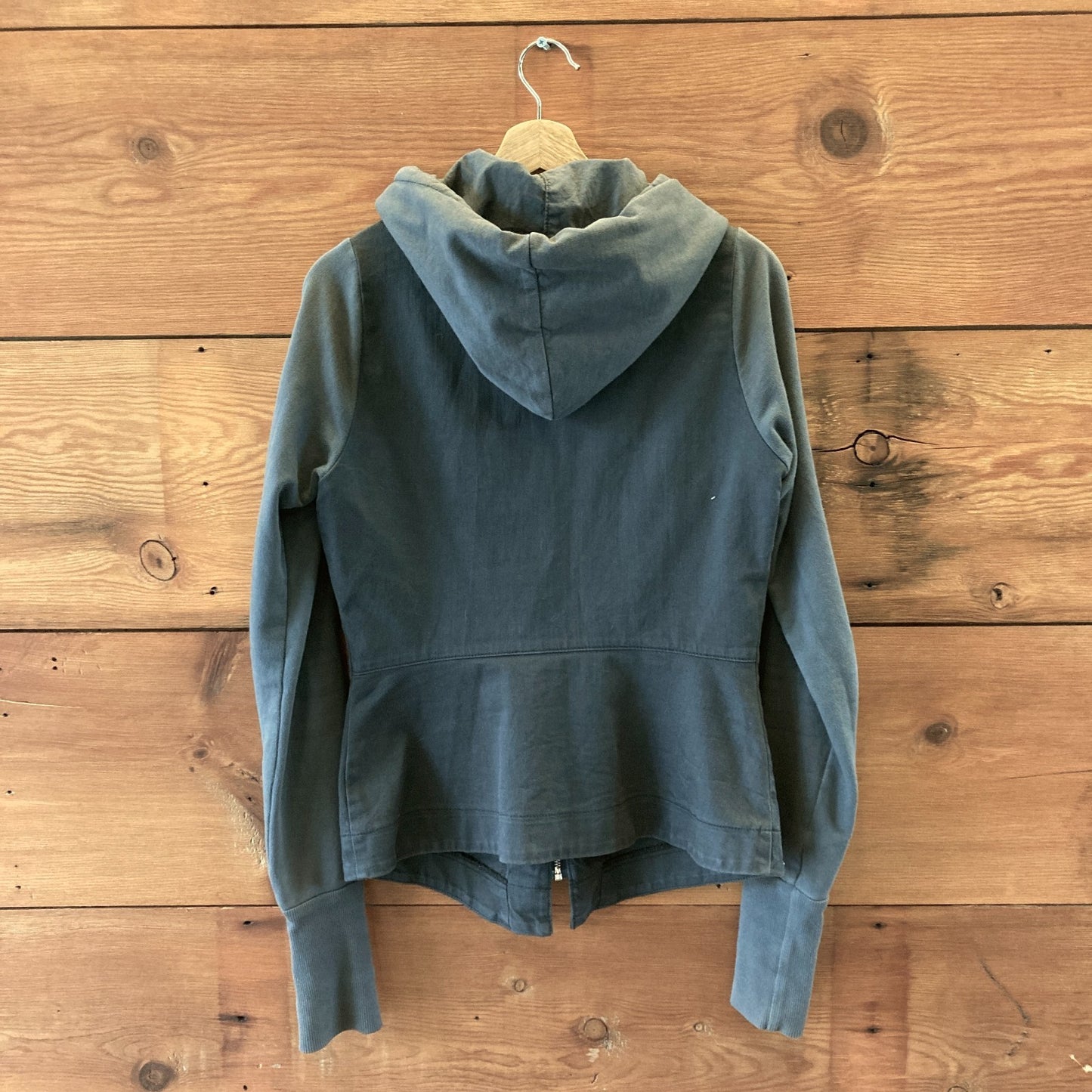 Prairie Underground Dark Gray & Black Zip Front Hooded Jacket - 0521MD