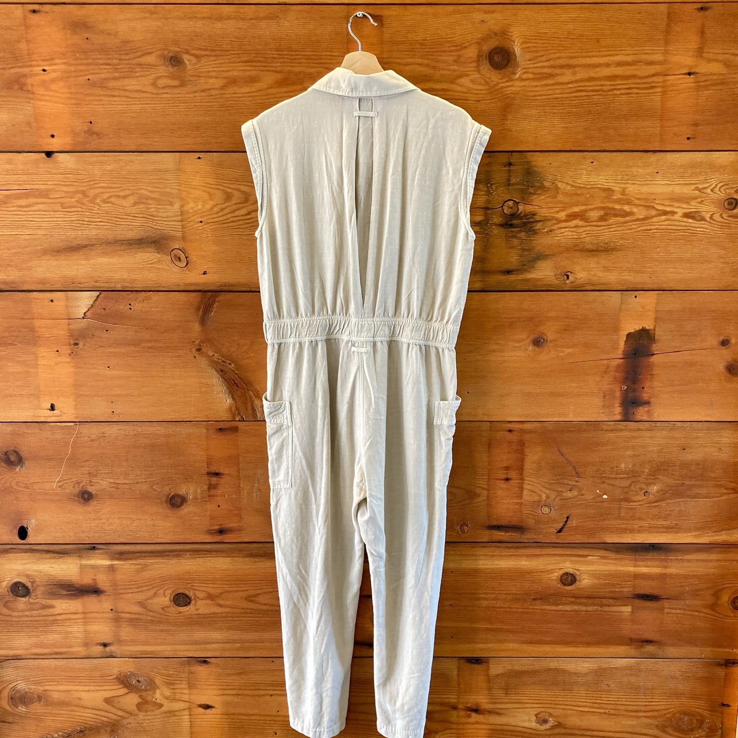 Rowan Bone Lincoln Muscle Tank Jumpsuit - Size M - 1022SW