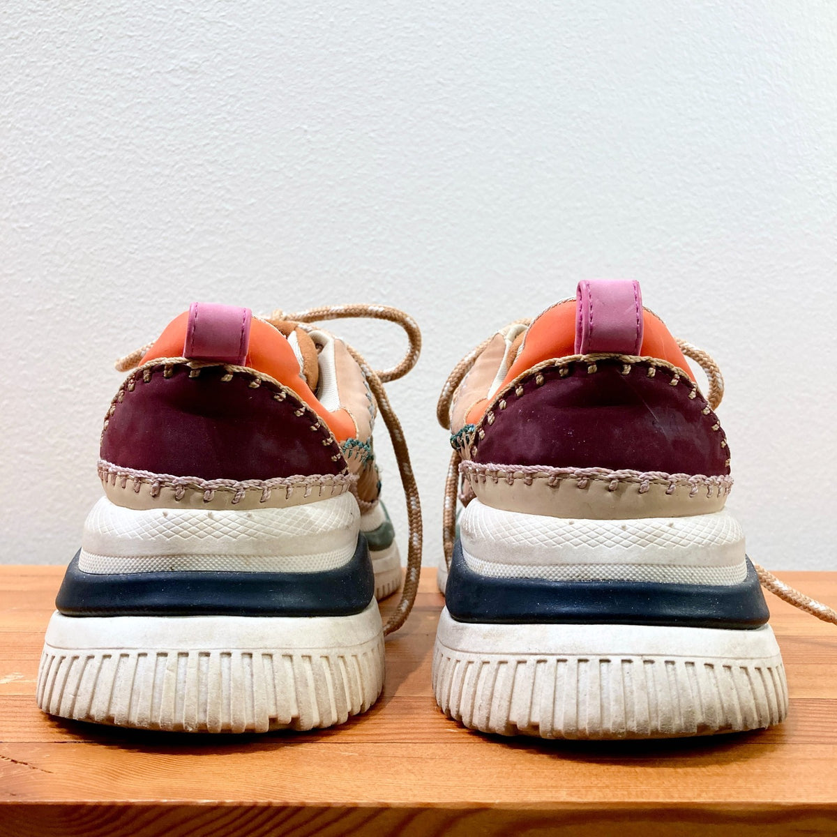 Farm Rio Colorful ZigZag Chunky Platform Sneaker Shoes - Size 39 / 8 - 0129LH