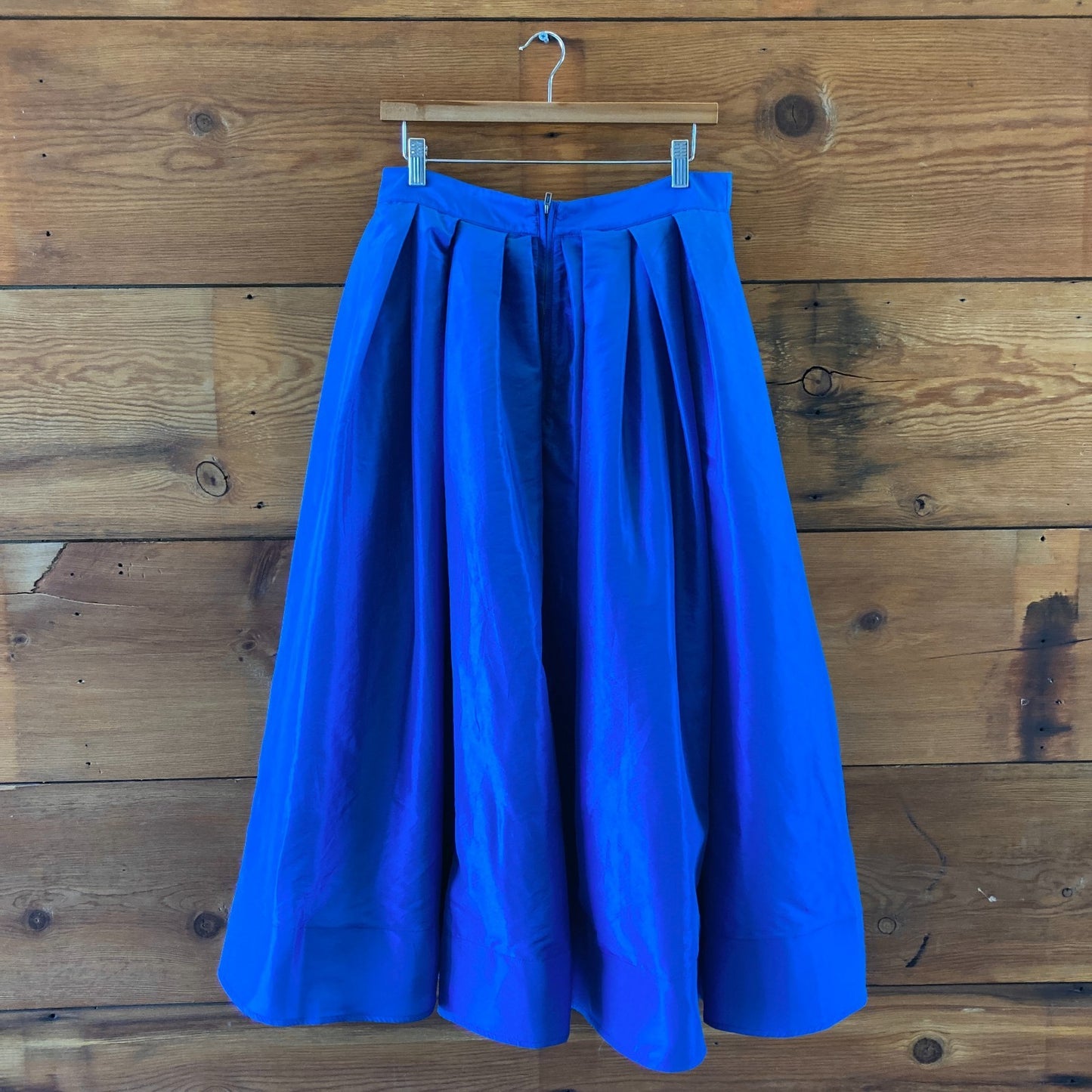 Free People Lake Victoria Blue Pleated Emilia Maxi Skirt - Size M - 0304AR