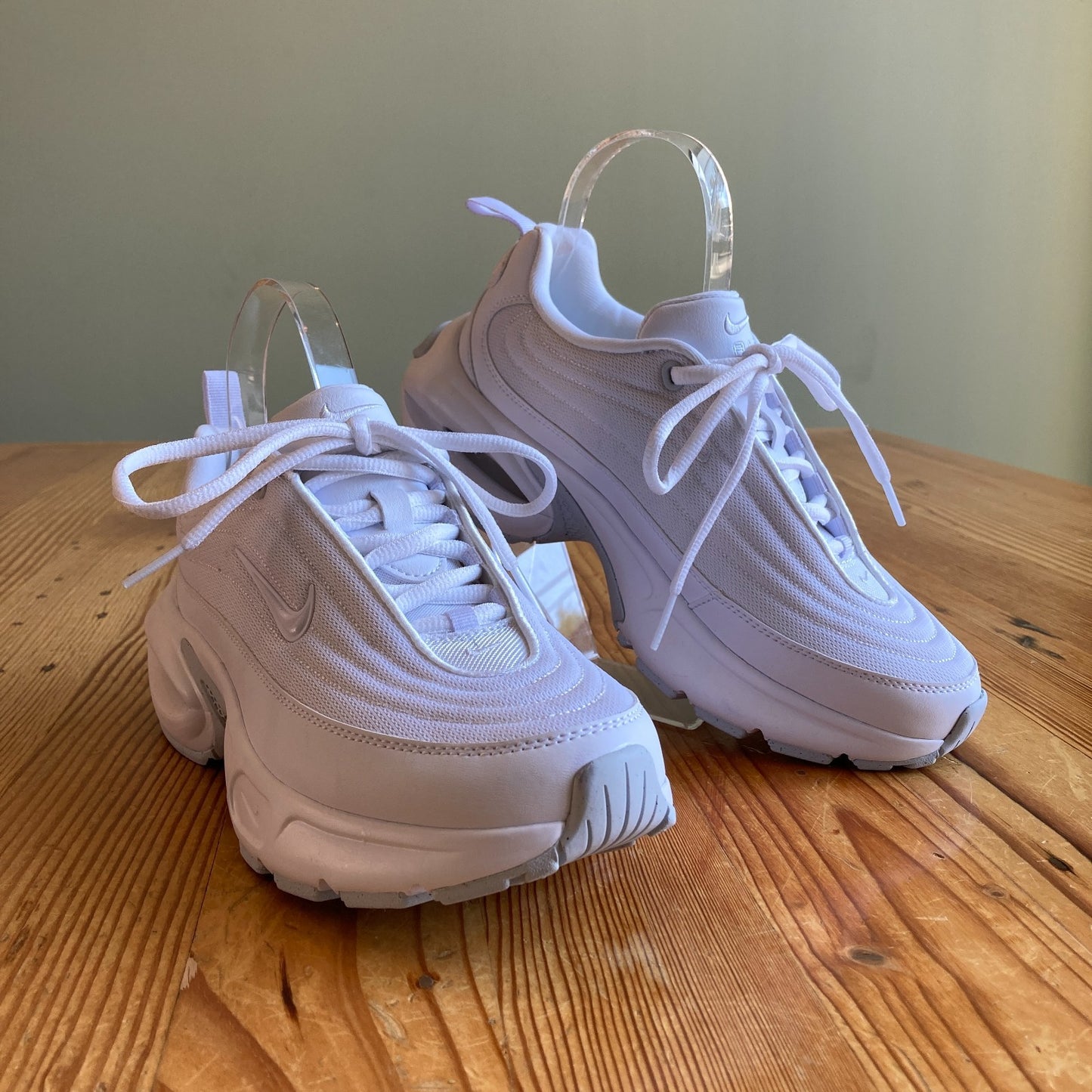 Nike White Air Max Portal Chunky Platform Sneakers Shoes - Size 7 - 1103ES
