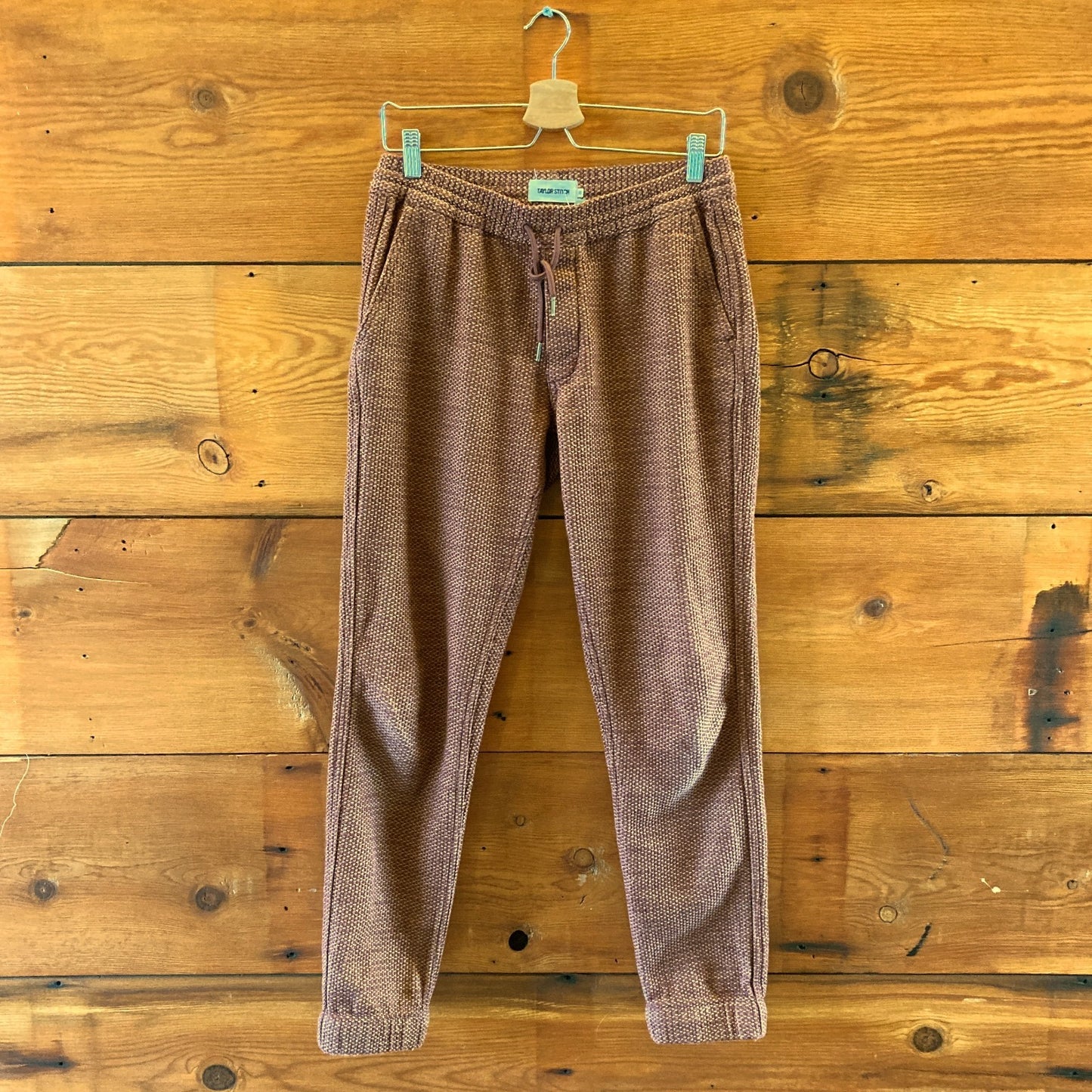 Taylor Stitch Brown The Apres Drawstring Organic Cotton Pants - Size XS - 0927LL