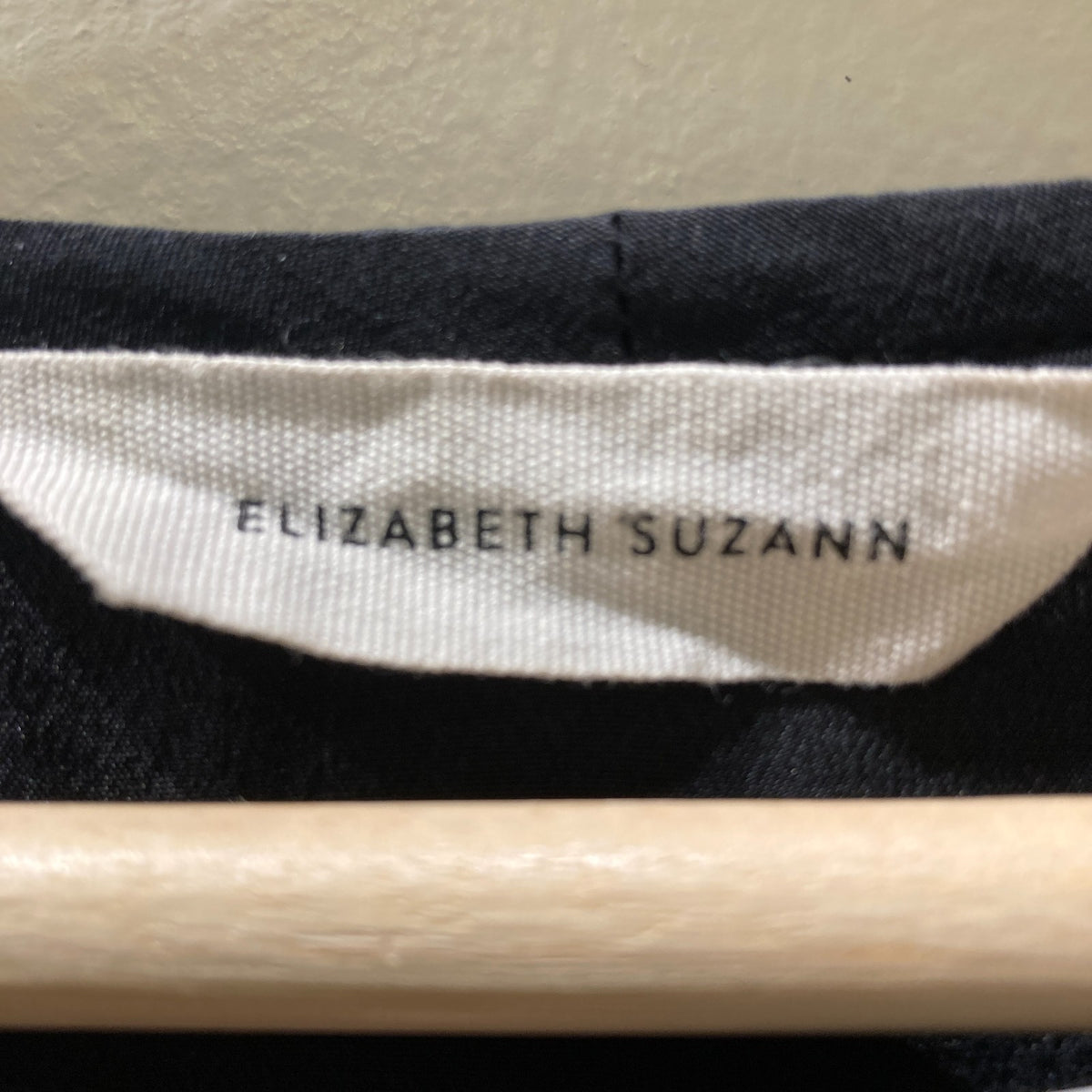 Elizabeth Suzann Black Short Sleeve 100% Silk Linn Top - Size OS - 0124KG