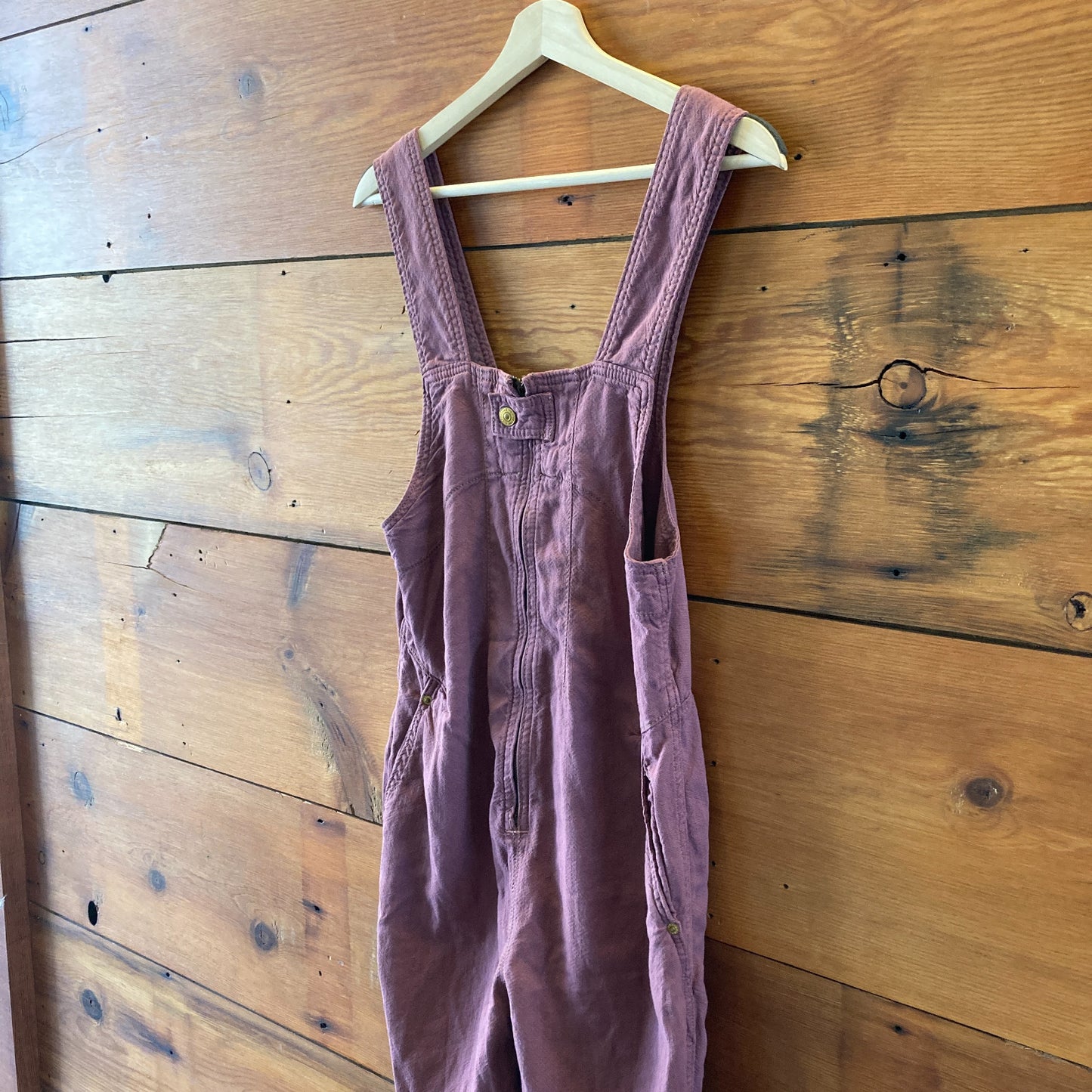 We the Free People Purple Zip Front Jude Overalls Jumpsuit - Size XS - 0312IG