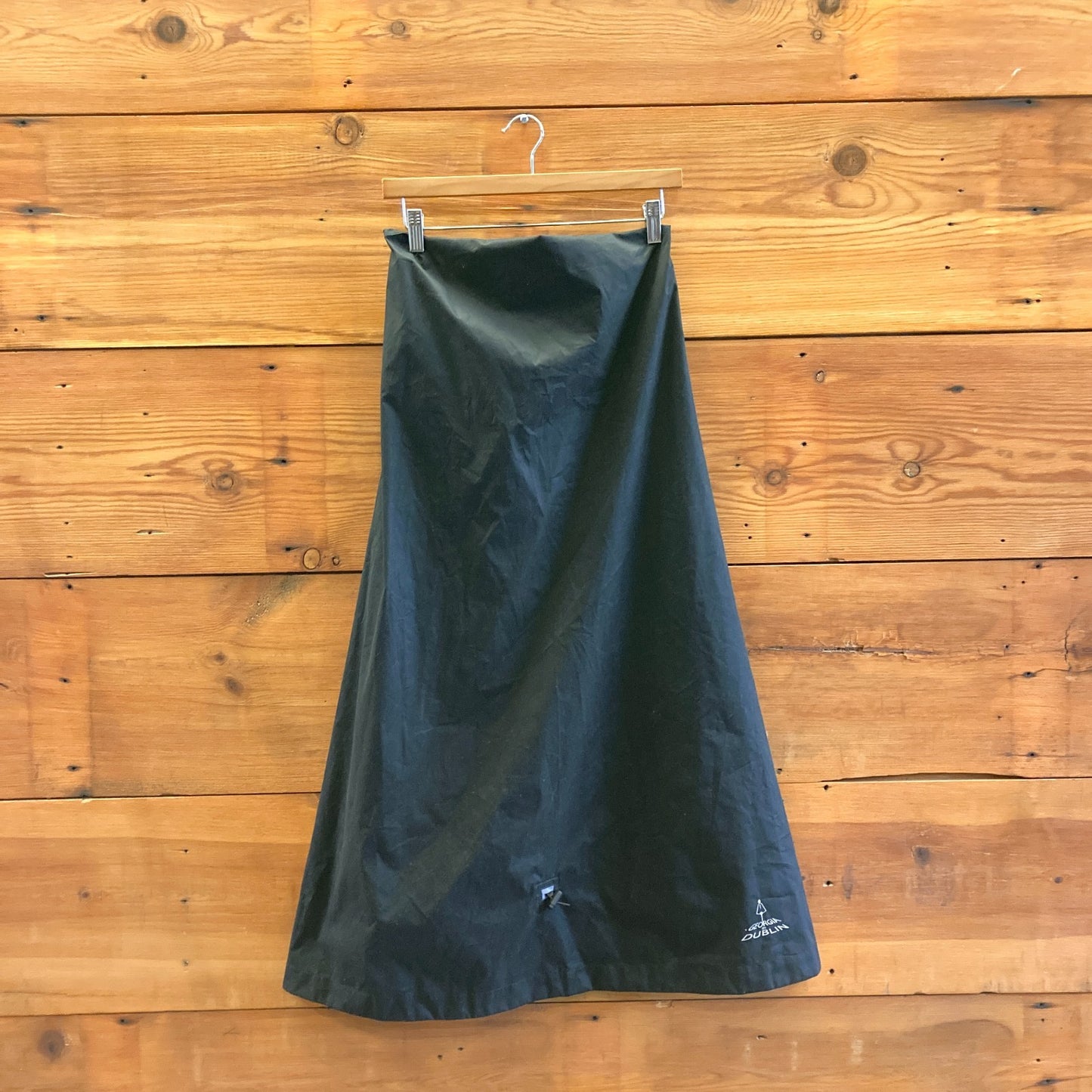 M - Georgia in Dublin Black Cycling Waterproof Rainwrap Wrap Skirt 0921HG
