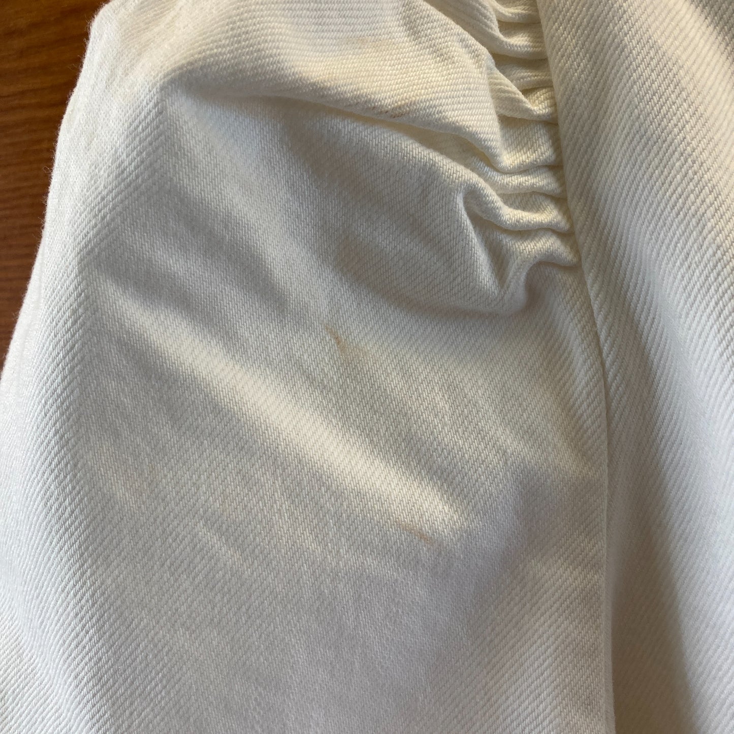 Citizens of Humanity White Denim Puff Sleeve Delilah Dress - Size M - 1203TR