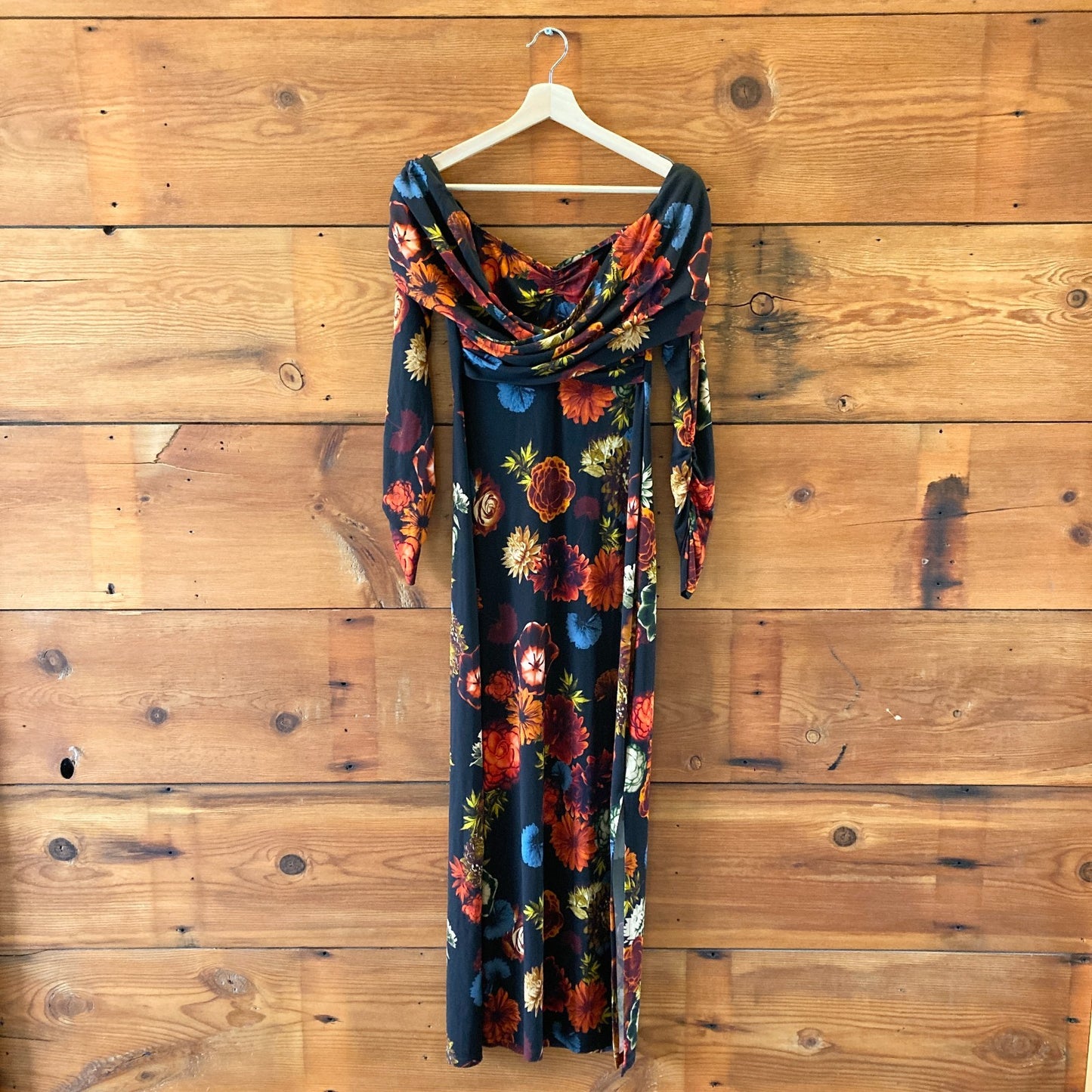 Cara Cara Black Harvest Bloom NEW Off Shoulder Mirana Dress - Size M - 0425GN