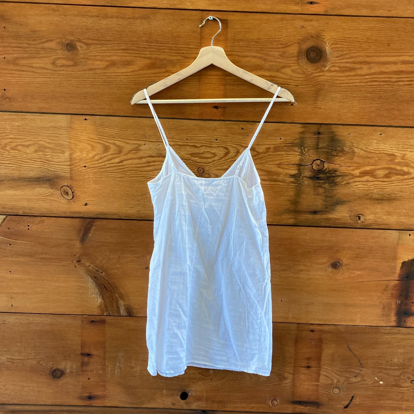 Frame White Linen Button Front Slip Lined Mini Dress - Size XXS - 0903BN