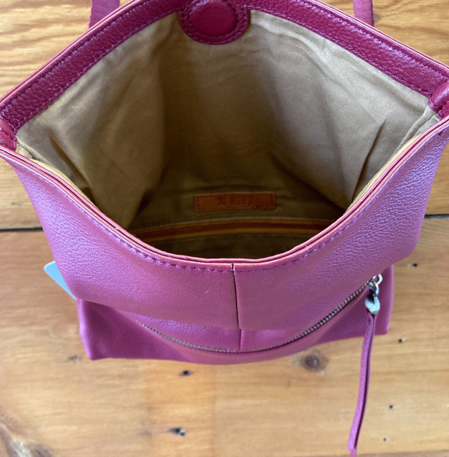 Hobo International Burgundy Flap Top Leather Crossbody Purse Bag - 0523HS