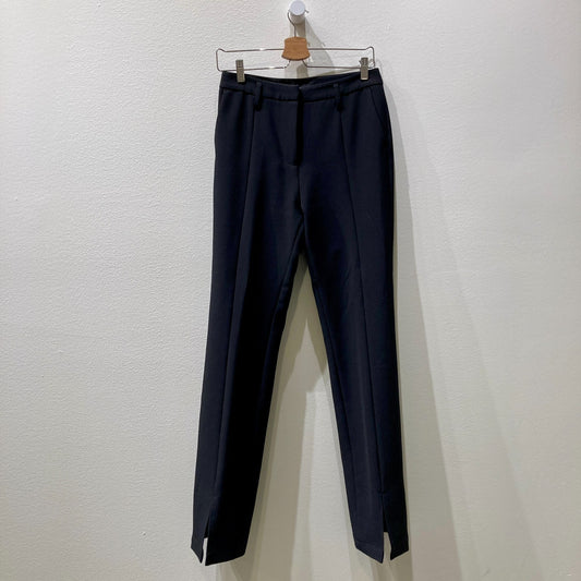 Anine Bing Black Split Hem Front Seam Trouser Pants - Size 36 / S - 0504AK