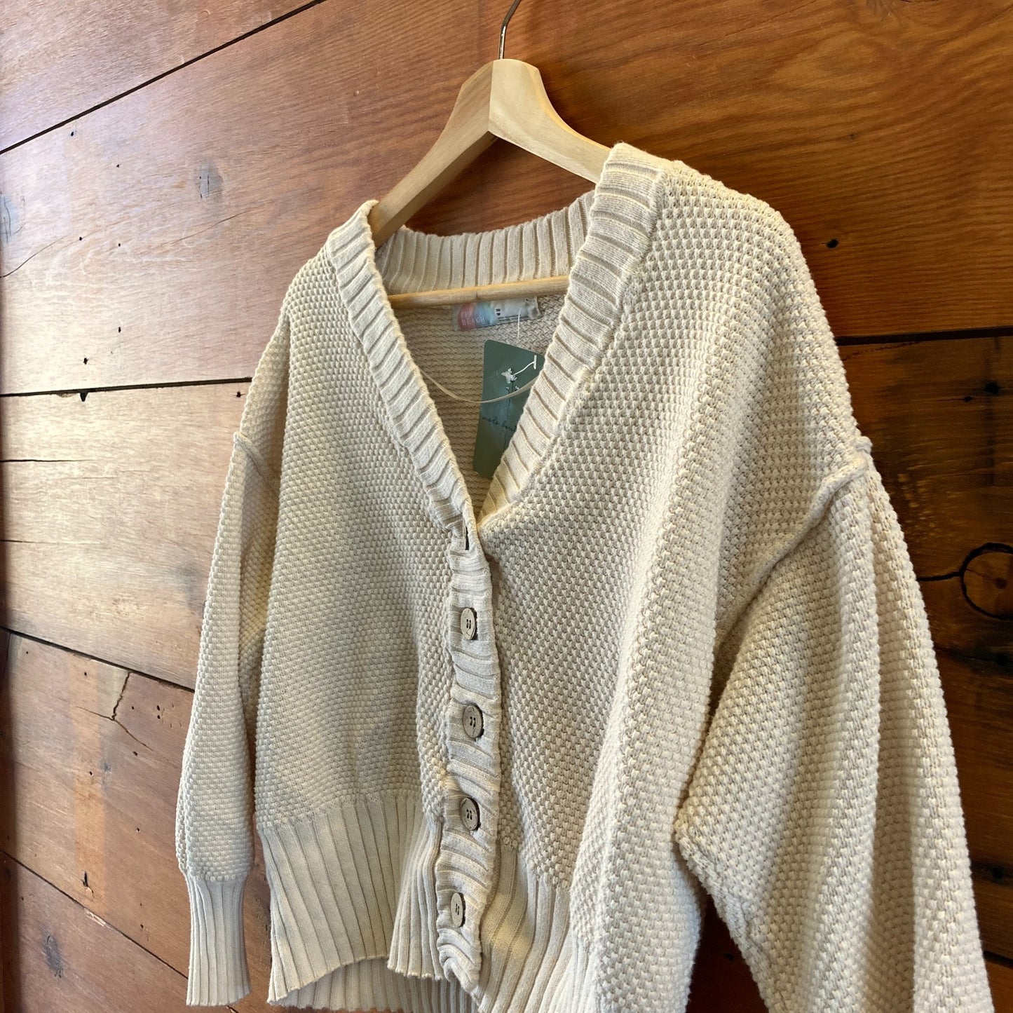 FP Beach Free People Oat Textured Hailee Sweater & Pants Set - Size XS - 0313SH