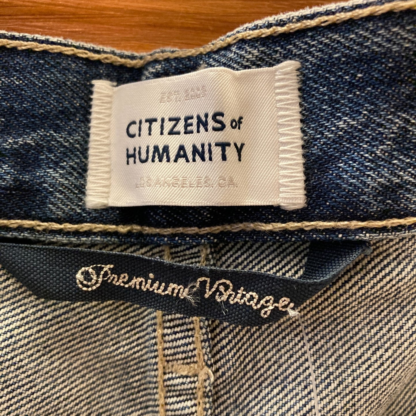 26 - Citizens of Humanity $475 Blue Button Fly Baggy Ayla Wide Leg Jeans 0915CM