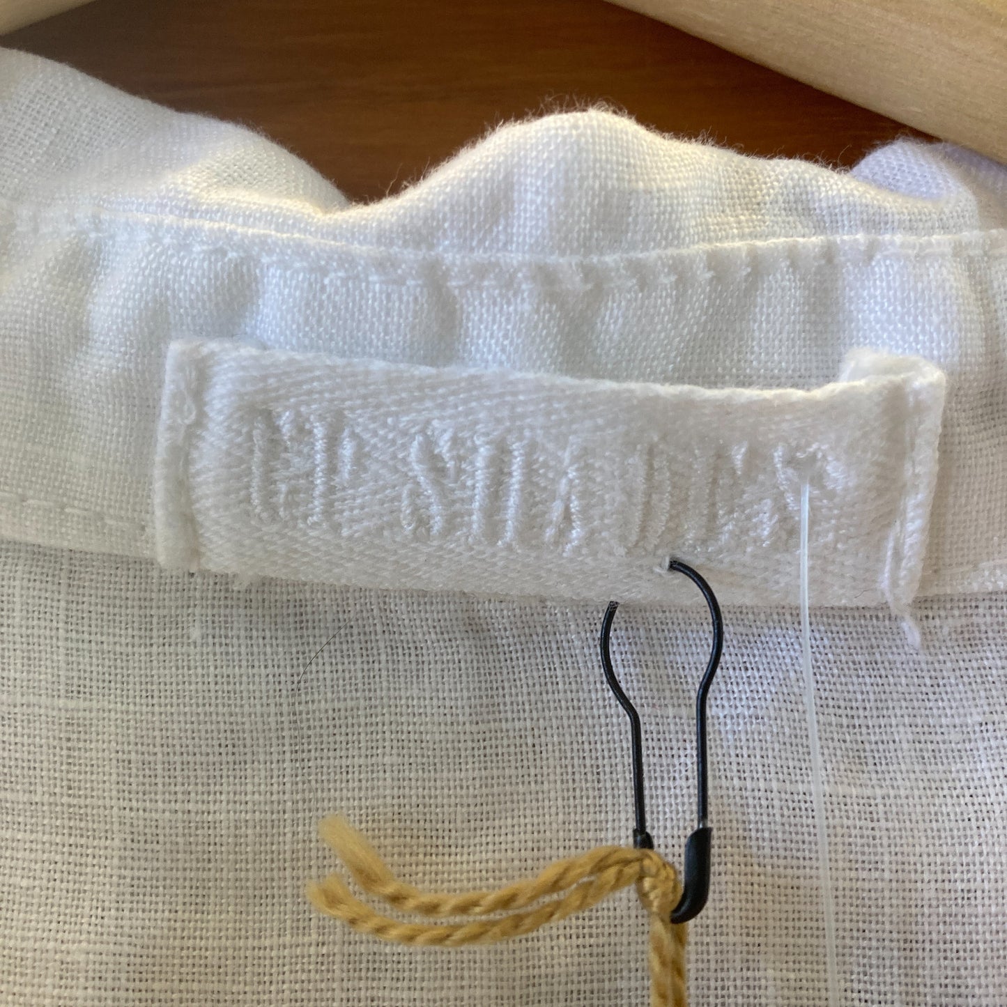 CP Shades White 100% Linen Long Sleeve Button Up Shirt Dress - Size M - 0721DK