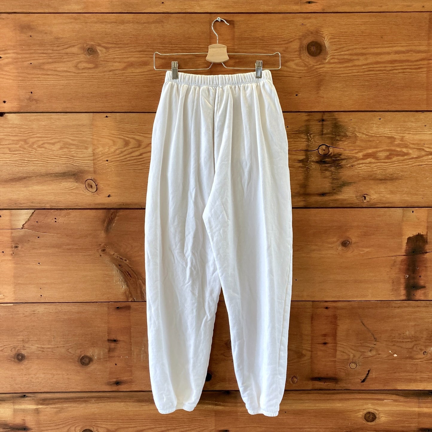 Rudy Jude White Jogger Organic Cotton Gardener Sweatpants - Size S - 0312IG