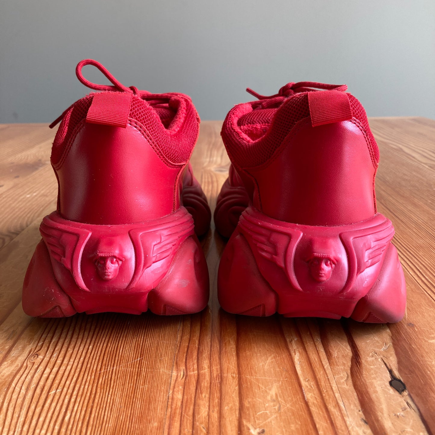 John Fluevog Red Duesy Soul Speed Sneakers Shoes w/ Box - Size 8 - 0425SV