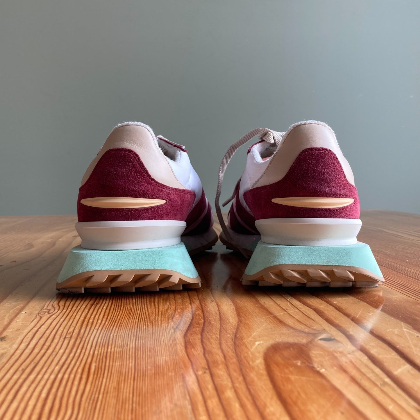 41 / 10.5 - Ghoud Burgundy Unique Sole Venice Sneakers Shoes 1124TA