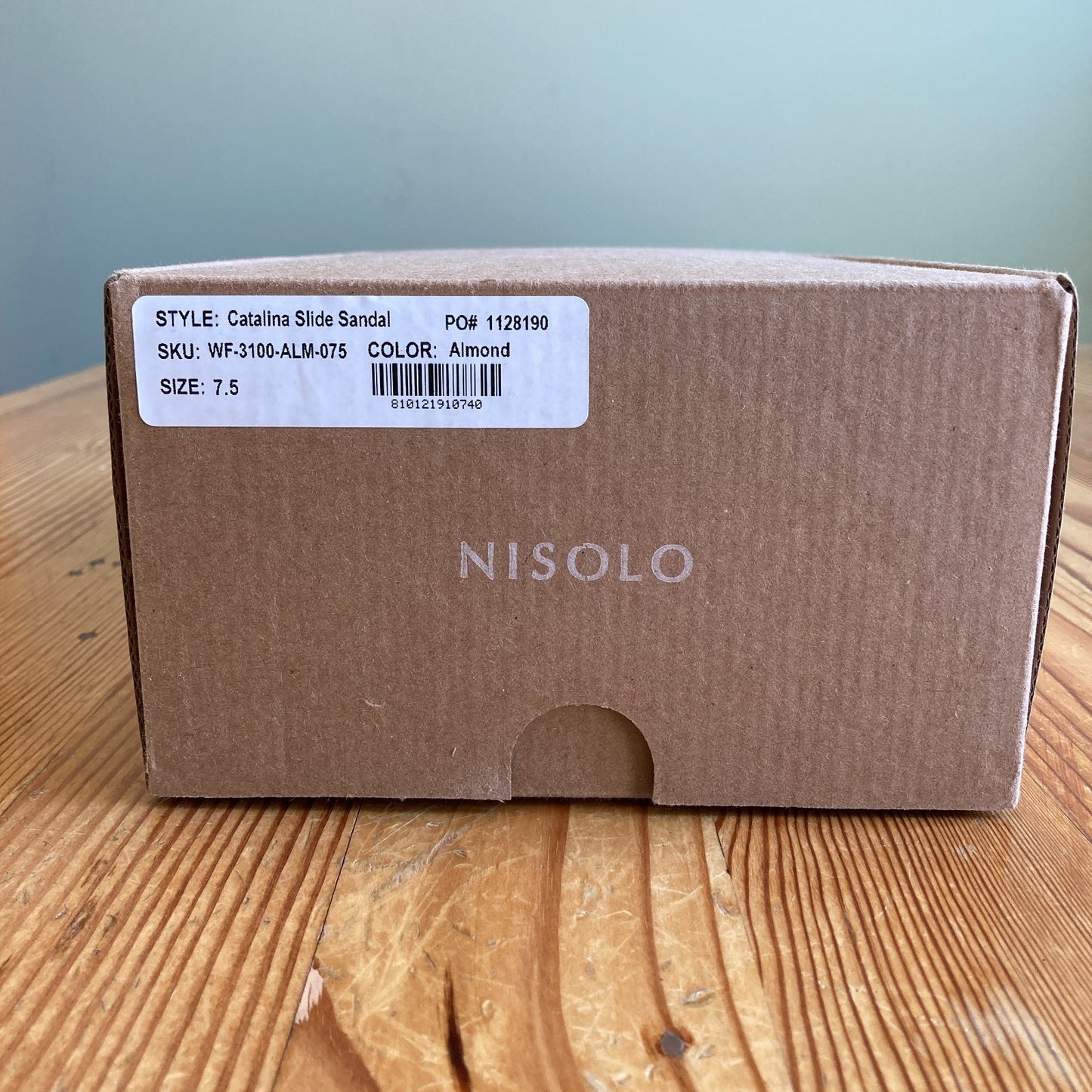 Nisolo Tan Leather Strappy Catalina Slide Sandals - Size 7.5 - NEW - 1125EA