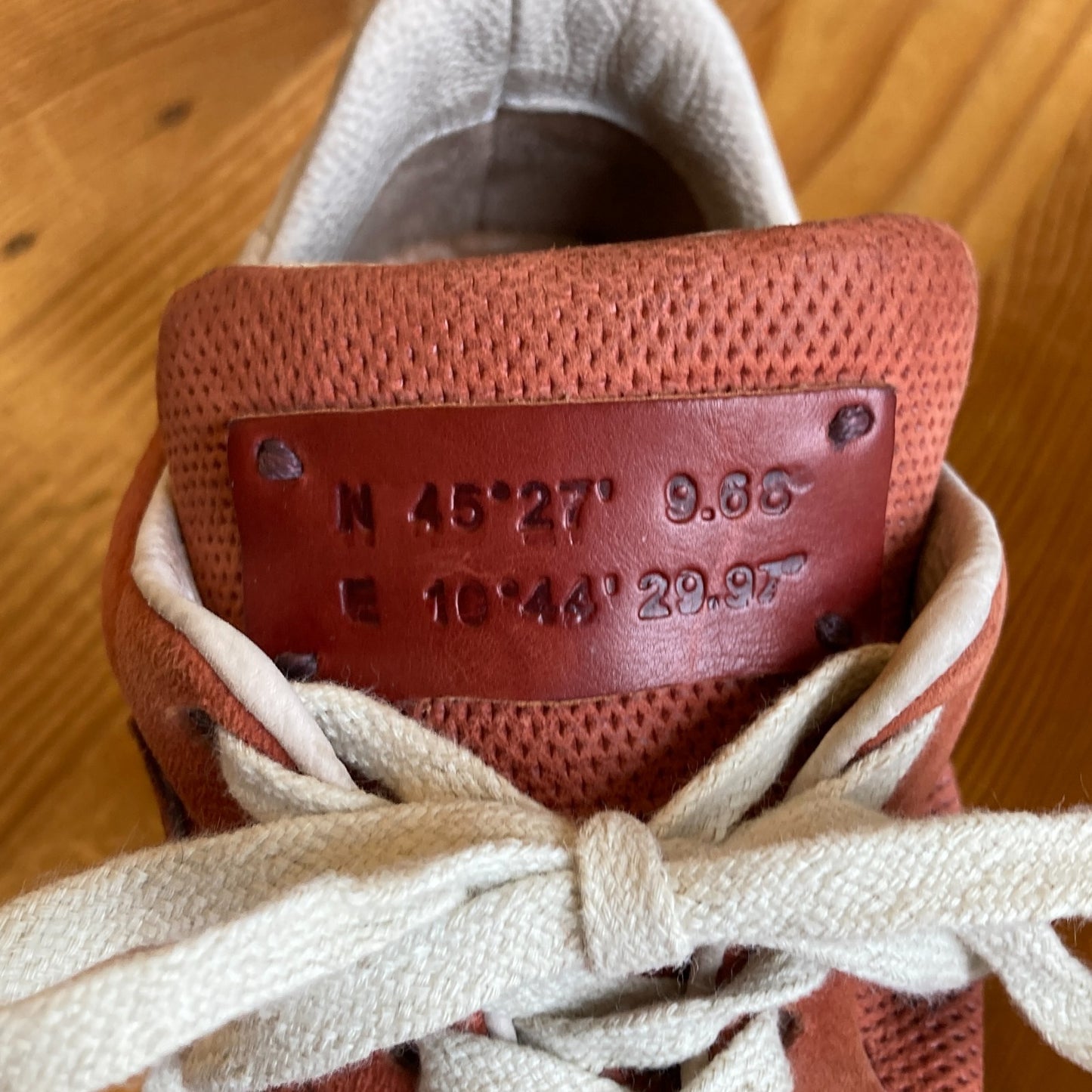 38 / 7.5 - 8 - A.S. 98 Rust Orange Alphie Sneakers Womens Shoes 4427SC