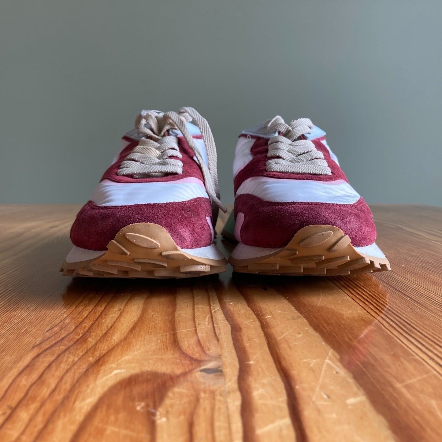 41 / 10.5 - Ghoud Burgundy Unique Sole Venice Sneakers Shoes 1124TA