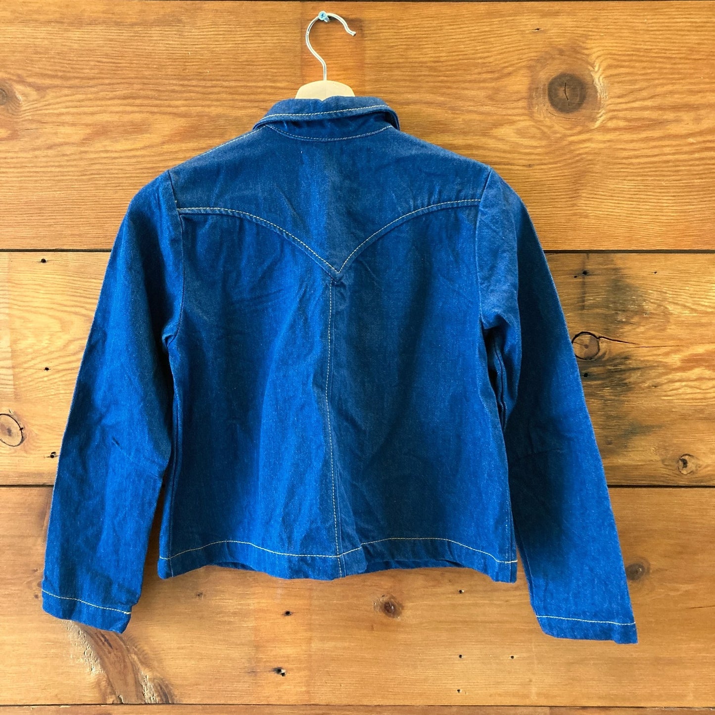 Lykke Wullf Dark Denim Shrunken Ranch Jean Jacket - Size XS - 0312IG