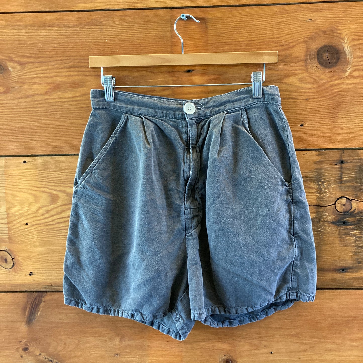 Rudy Jude Gray High Rise Organic Cotton Womens Adult Shorts - Size M - 0910CC