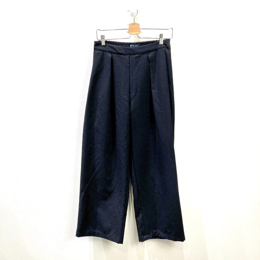 Fui Black Gender Neutral Elastic Waist Pleated Classic Pants - One Size - 1217MA