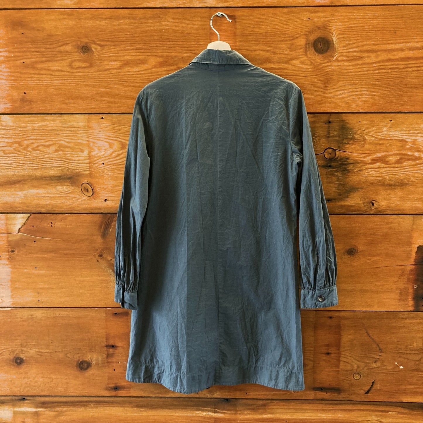 Prairie Underground Gray Button Front Tunic Shirt Dress - Size S - 0521MD