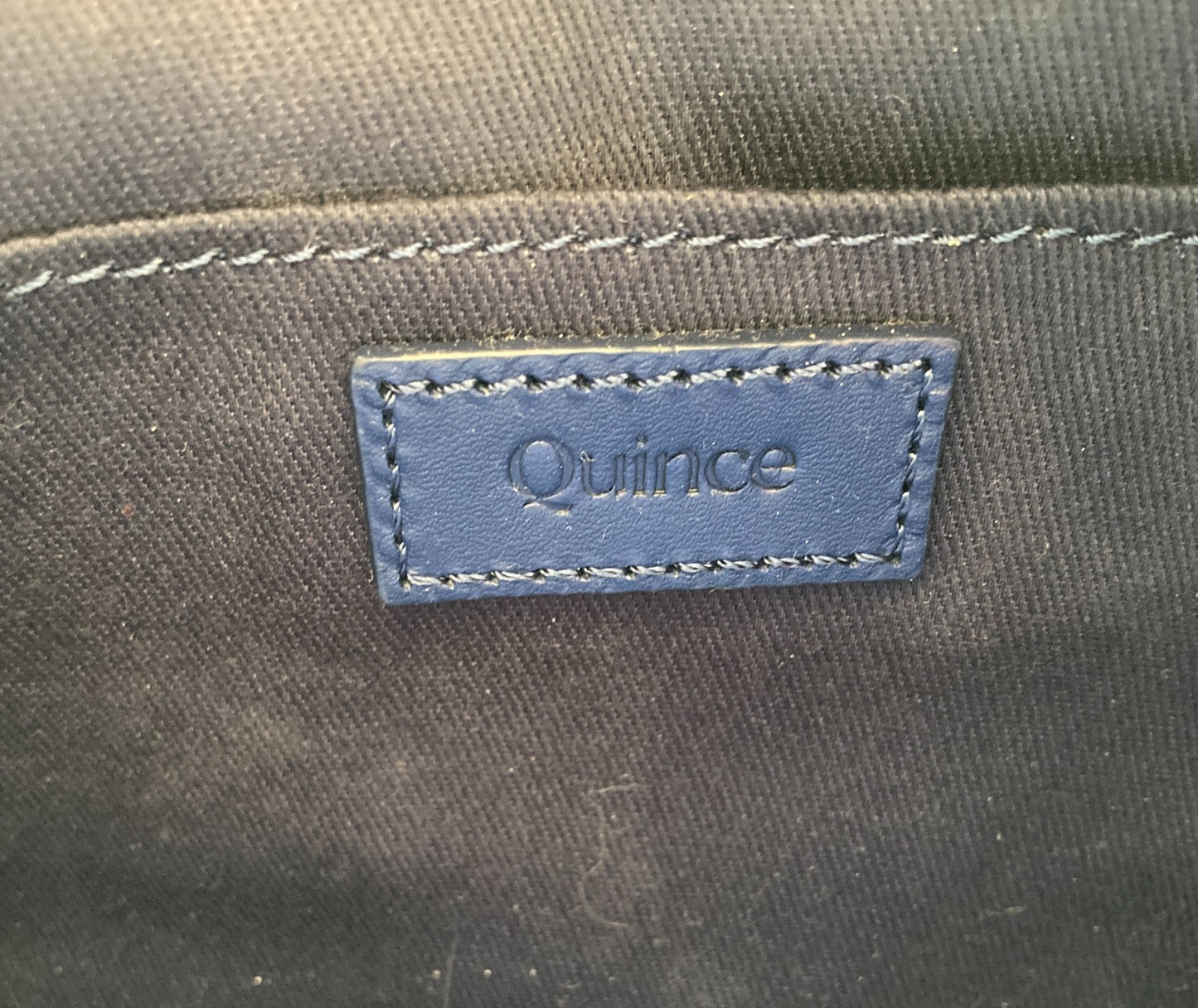 Quince Cobalt Blue Crossbody Dome Leather Bag - 0730RH