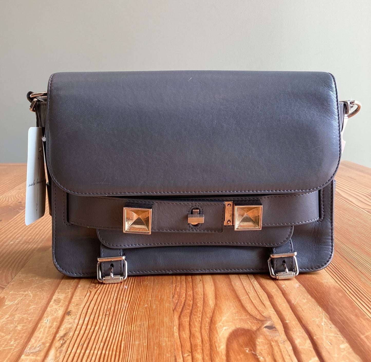 Proenza Schouler Gray PS11 Classic Turn Lock Shoulder Bag - 0816MS