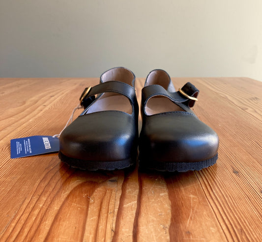 Birkenstock Black Leather NEW Tracy Mary Jane Shoes - Size 39 / 8.5-9 - 0721DK