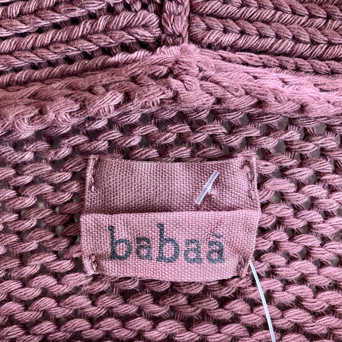 Babaa $320 Black Cherry Button Up Cotton No16 Cardigan Sweater - 0606RO