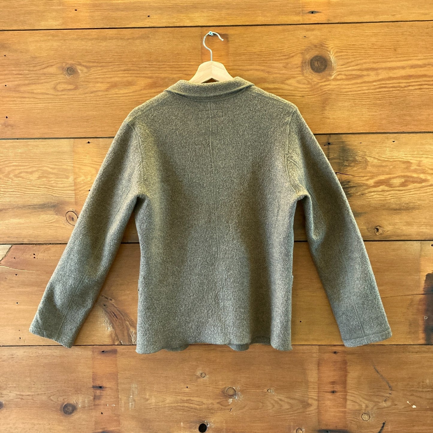 Buck Mason Brown Fleece Button Front Womens Jacket - Size S - 0726SG