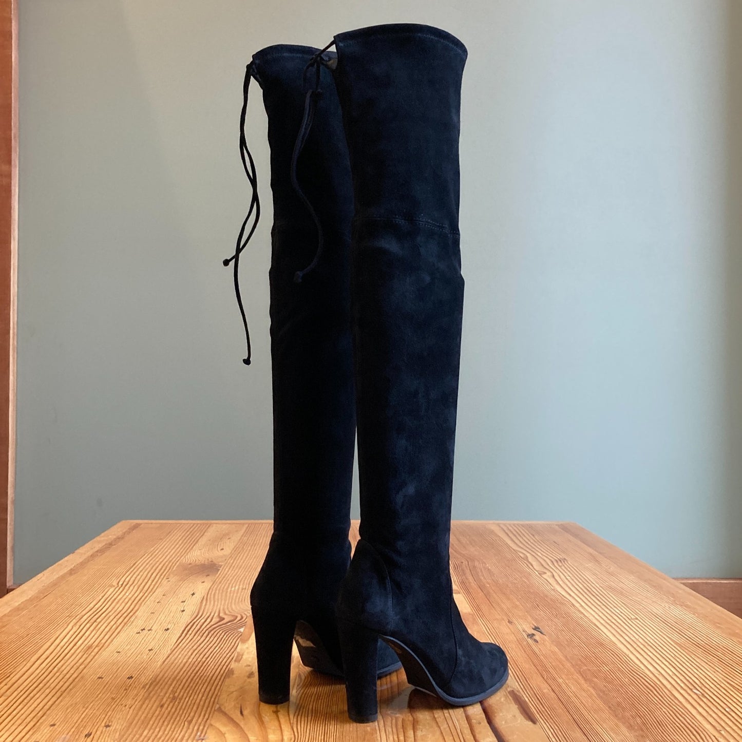 6.5- Stuart Weitzman Black Over the Knee Highland Boots Worn Once w/ Box 1122KP