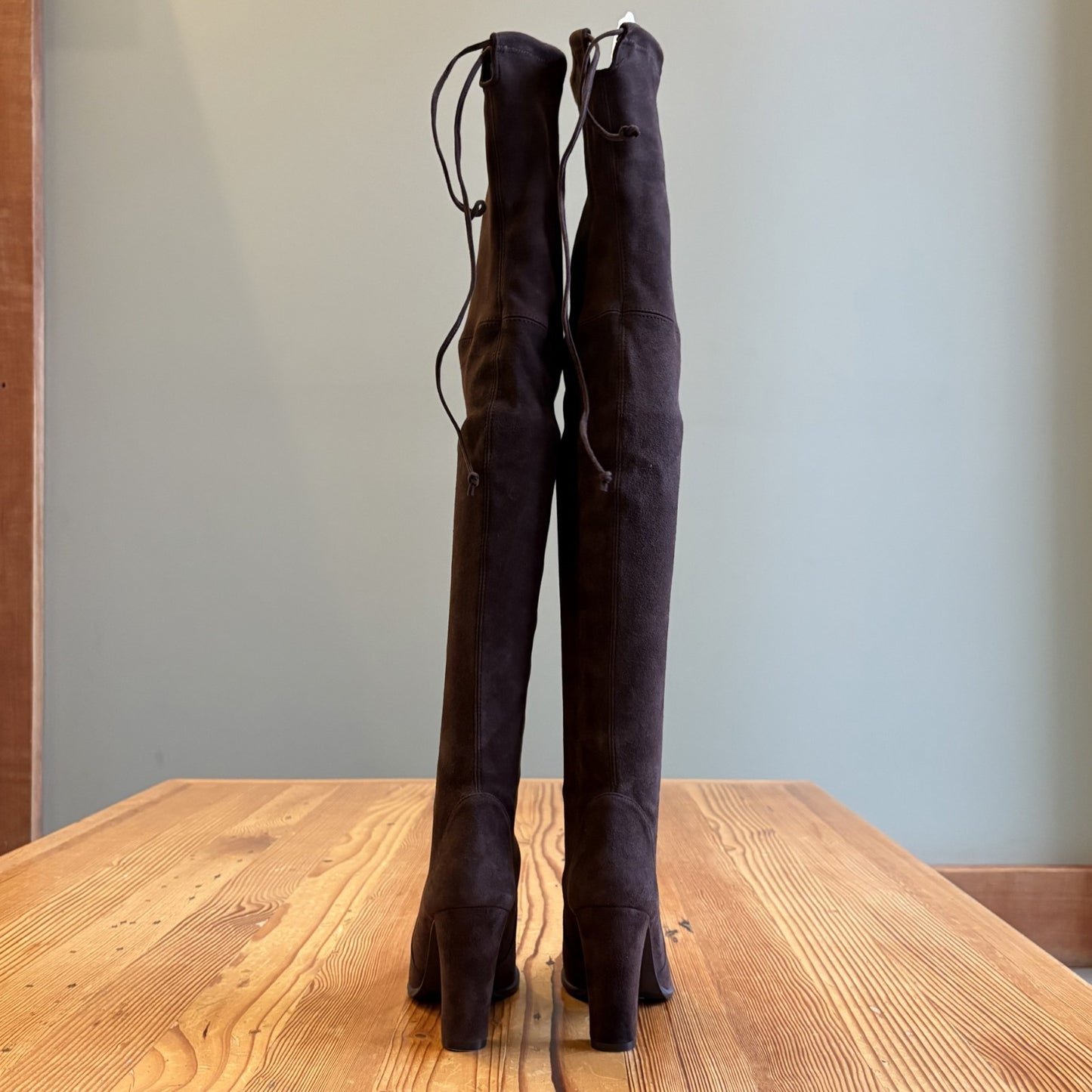 6.5- Stuart Weitzman Walnut Suede Over the Knee Highland Boots NEW w/ Box 1122KP