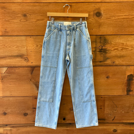 Loeffler Randall Light Wash Straight Leg Utility Jeans - Size 00 / XS - 0312IG