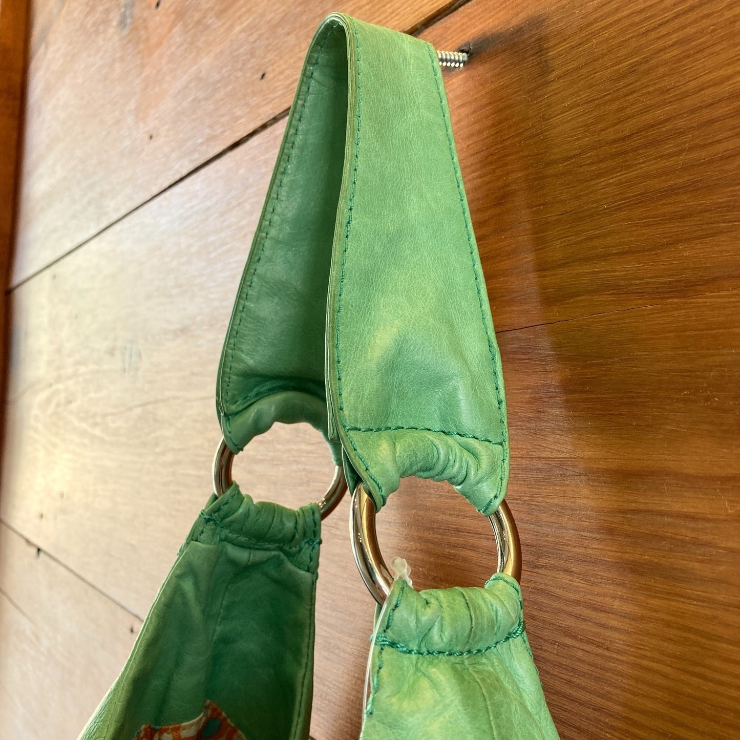 Hobo International Mint Leather $288 Gabor Shoulder Bag - 0706KS
