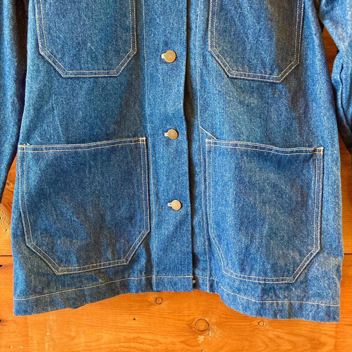 Jem! Made in Los Angeles Denim Chore Coat w/ Shearling Collar - Size S - 0312IG
