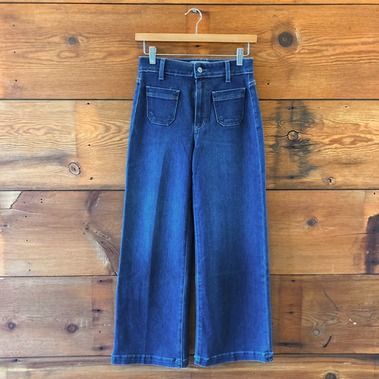 PAIGE Blue Wide-Leg Anessa Women’s Regular Jeans - Size 25 - 0926PB