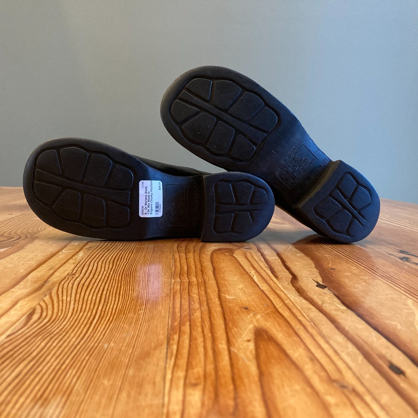 8 - Dr Martens Black Y2K 90s Made In England Chunky Platform 8671 Oxford 0609CM