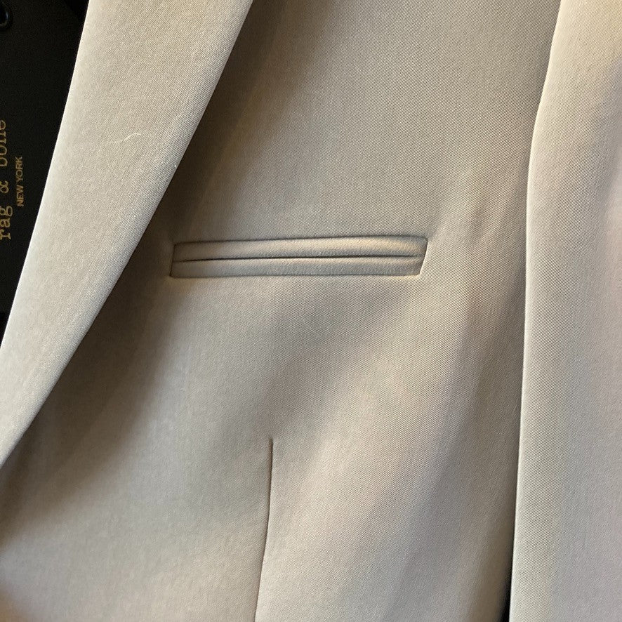 Rag & Bone $595 Clay Belted Button Up Blazer Jacket - Size 4 - NEW - 1011SC
