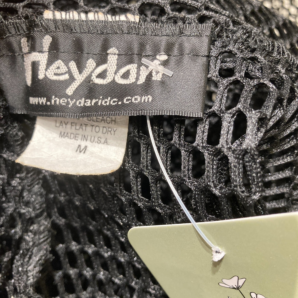 HEYDARI Black Mesh Net Fabric Lagenlook Midi Dress - Size M - 0914SM