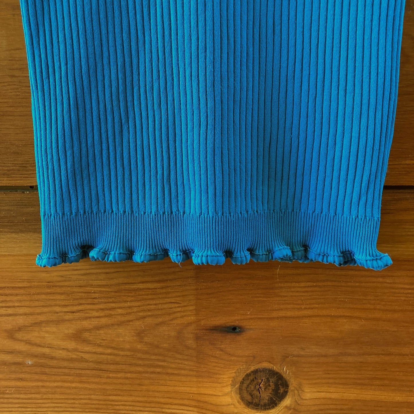 Sies Marjan Blue Ribbed Sleeveless Stretch Knit Bodycon Dress - Size M - 0106KA