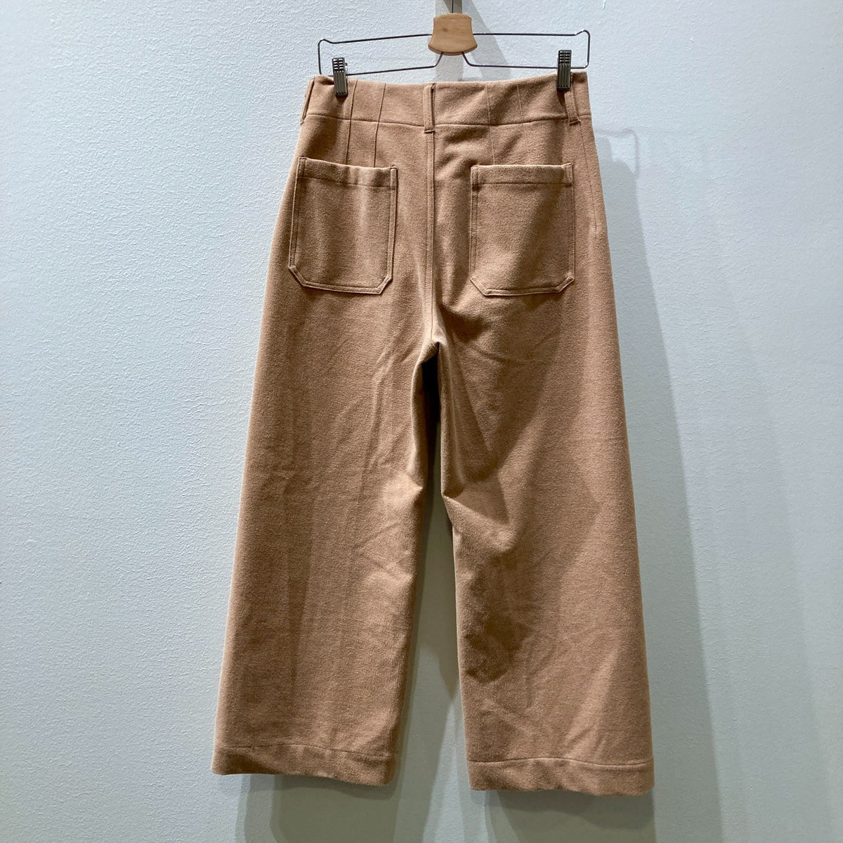 Maeve Anthropologie Tan Brushed Flannel Wide Leg Pants - Size 30 - 0531AF