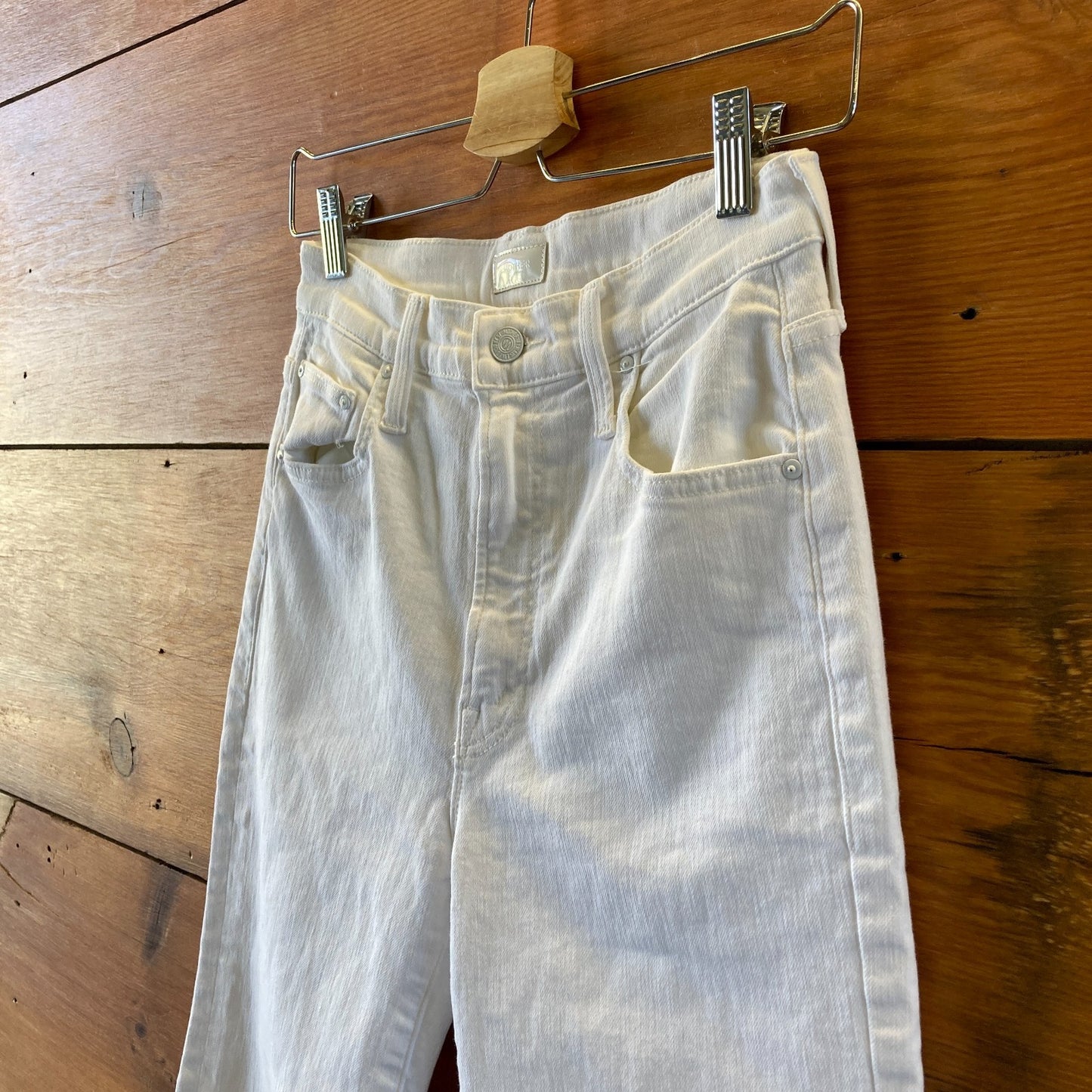 Mother White Fairest Of Them All The Rambler Jeans - Size 25 - 0617RF