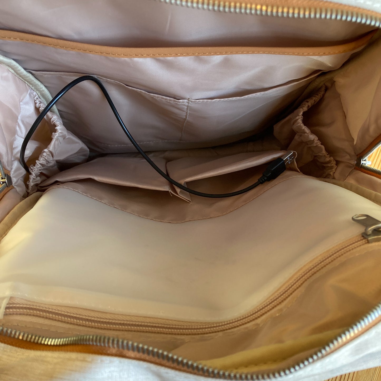 Nordace Beige Siena Pro 15 Travel Laptop Backpack - 0129CB