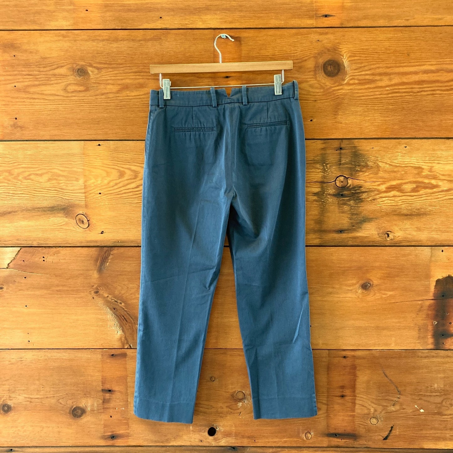 Loro Piana Navy Blue Cotton Slim Leg Trouser Pants - Size 40 / S - 0508GA